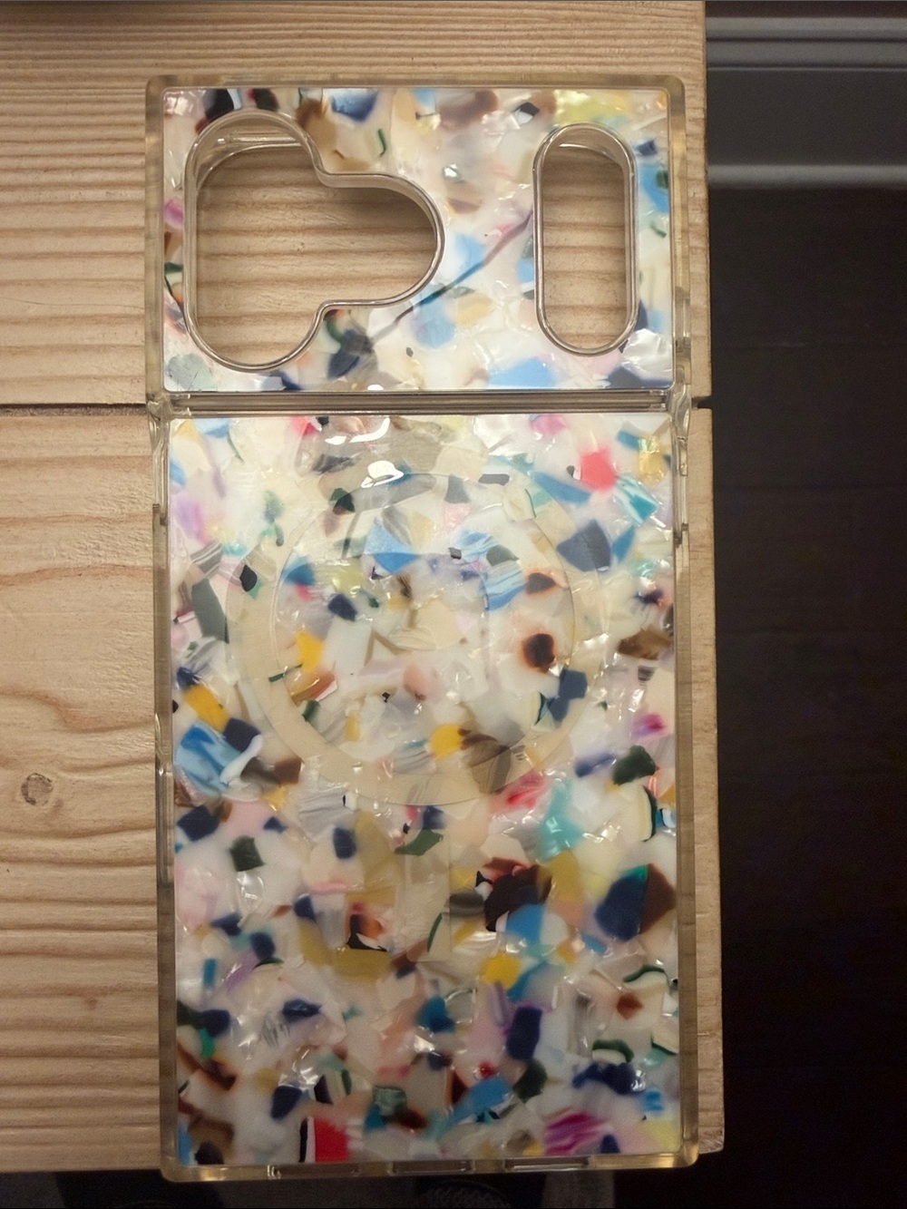 FLAUNT Confetti Pattern Phone Case (iPhone 17 ProMax) with Multicolor Flecks